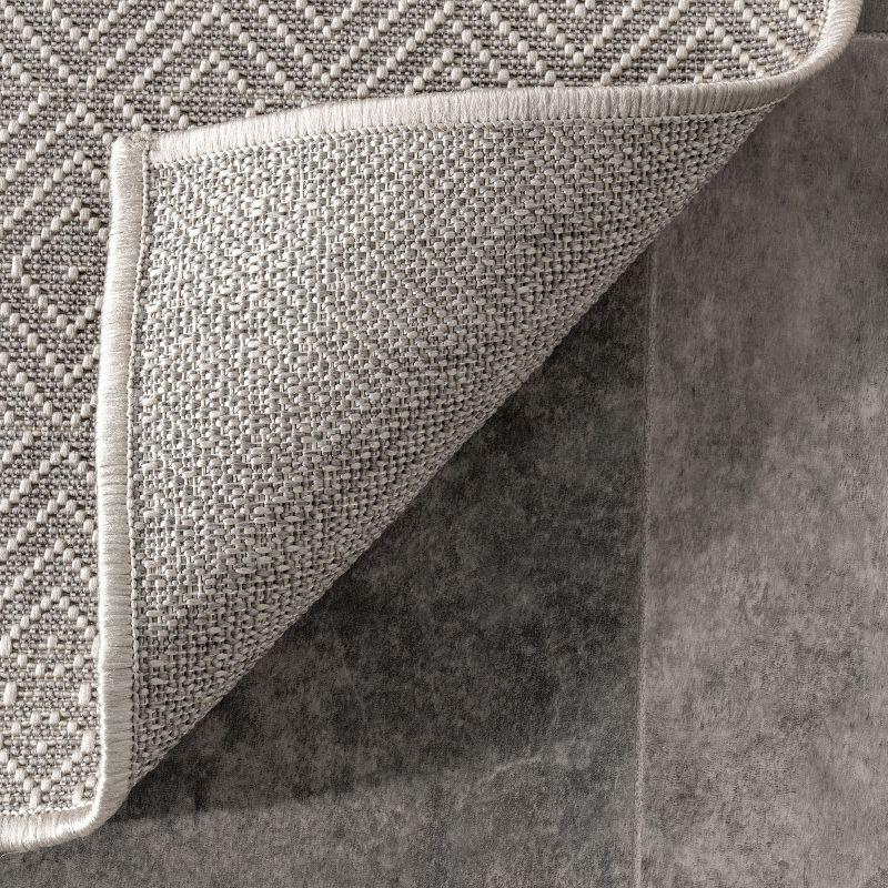 Nuloom Paloma Abstract Geometric Indoor and Outdoor Area Rug 8x10, Gray