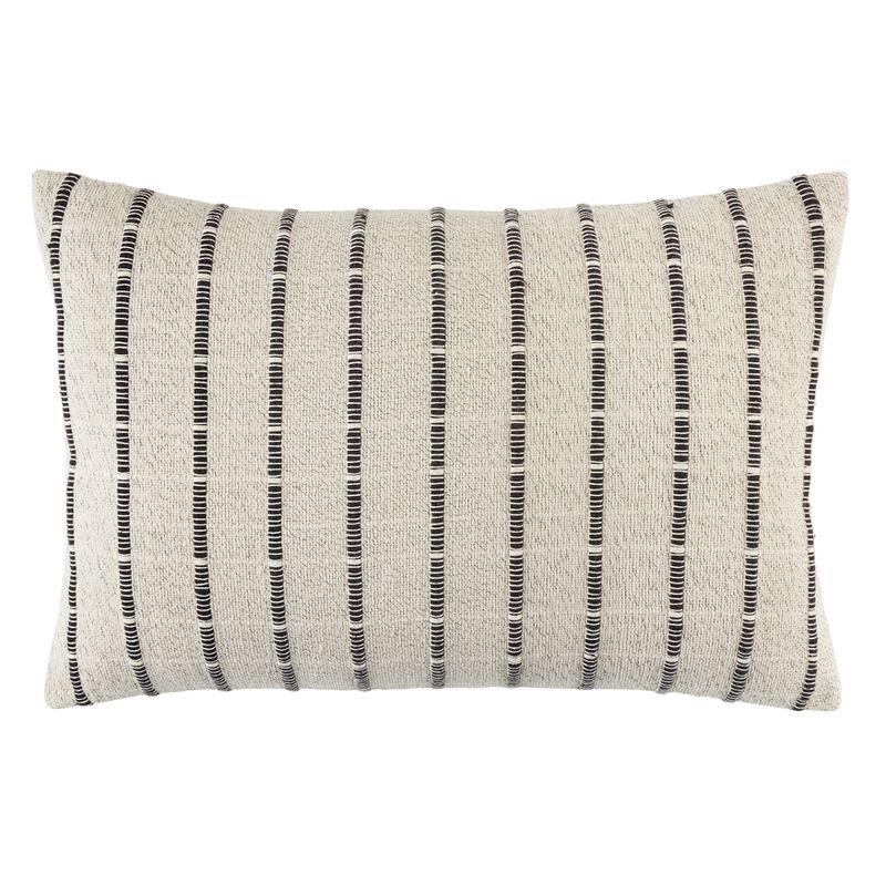Saro Lifestyle Corded Throw Pillow With Poly Filling, Natural, 16" x 24"