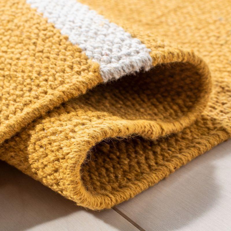 Montauk MTK311 Hand Woven Indoor Area Rug - Gold/Ivory - 6'x9' - Safavieh