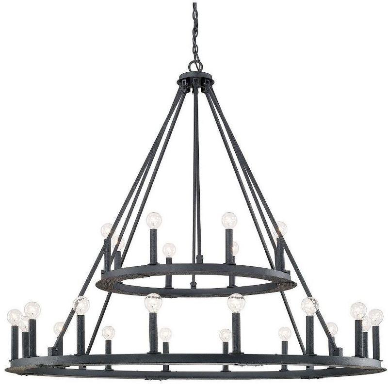 Capital Lighting Pearson 24 - Light Chandelier in  Black Iron