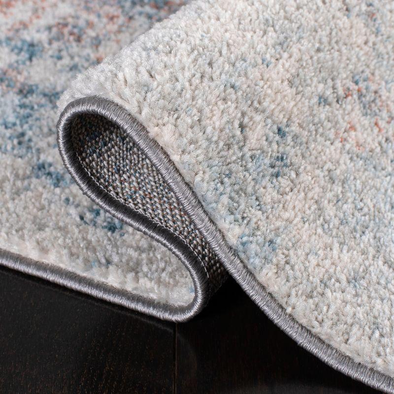Tulum TUL209 Power Loomed Area Rug - Light Blue/Ivory - 3'x3' - Safavieh.