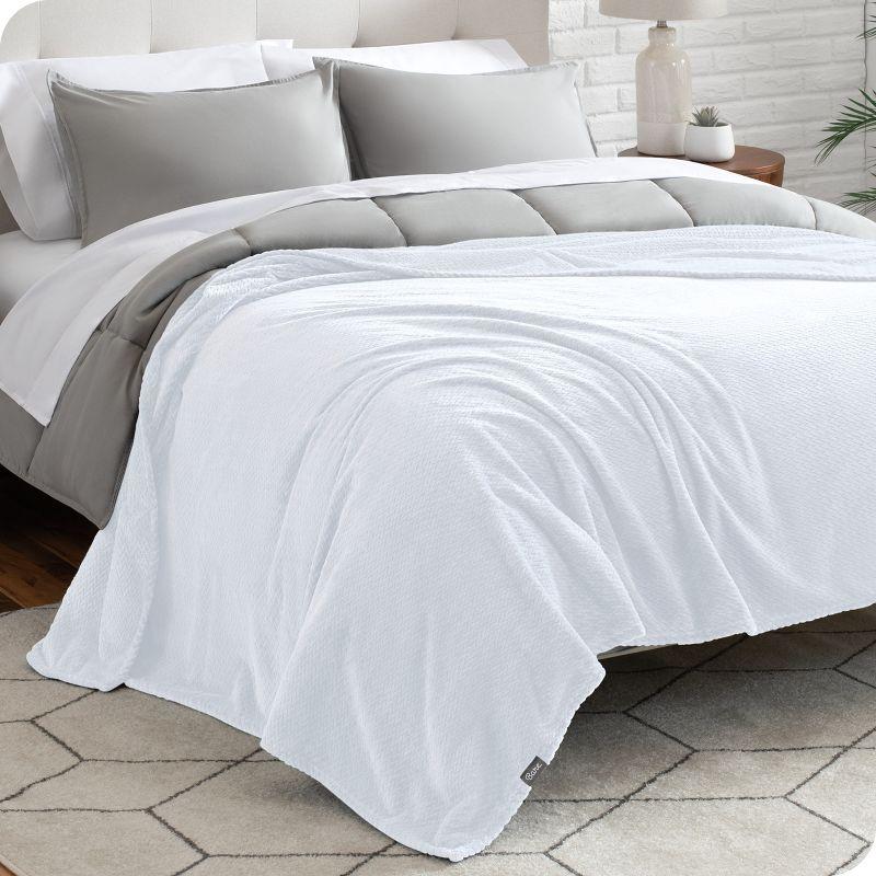 Microplush Fleece Bed Blanket by Bare Home