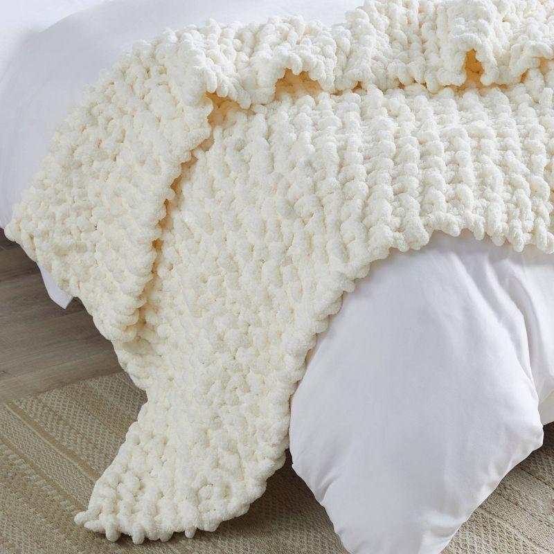 50"x60" Chenille Chunky Knit Throw Blanket - Madison Park