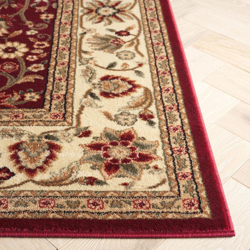 Lyndhurst LNH212 Power Loomed Area Rug - Red/Ivory - 9'x12' - Safavieh