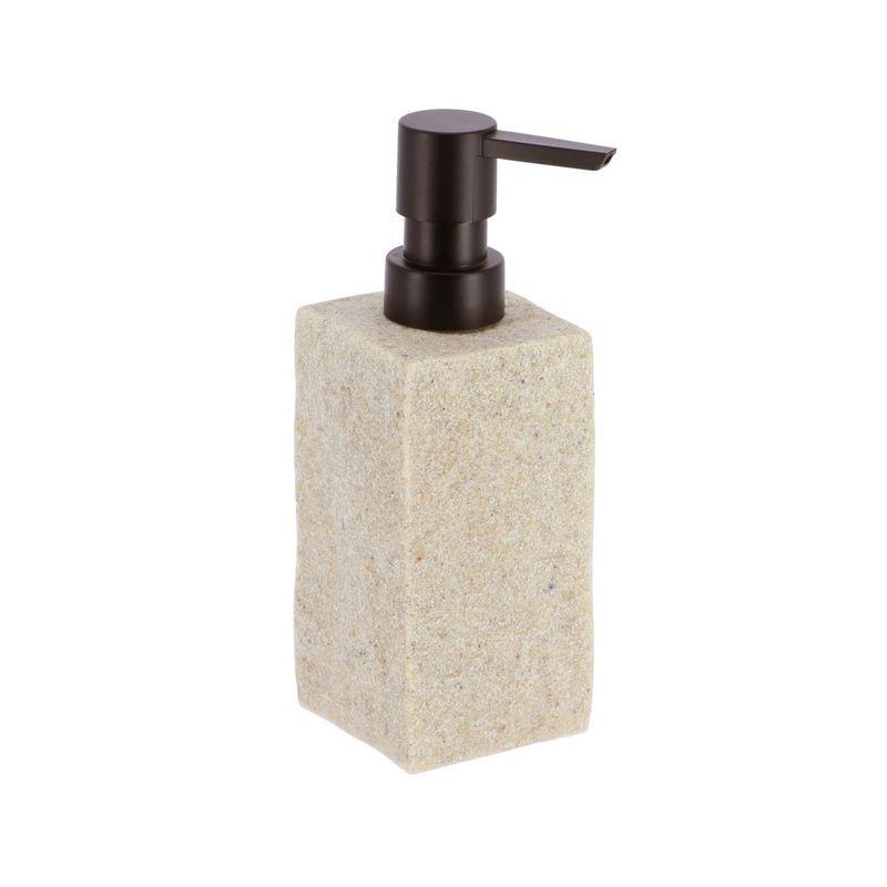 Evideco Stone Bath Square Resin Hand Soap & Lotion Dispenser