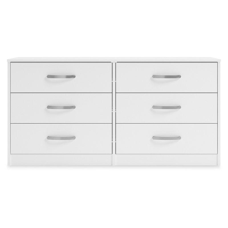 Signature Design by Ashley Casual Flannia 6 Drawer Dresser, White