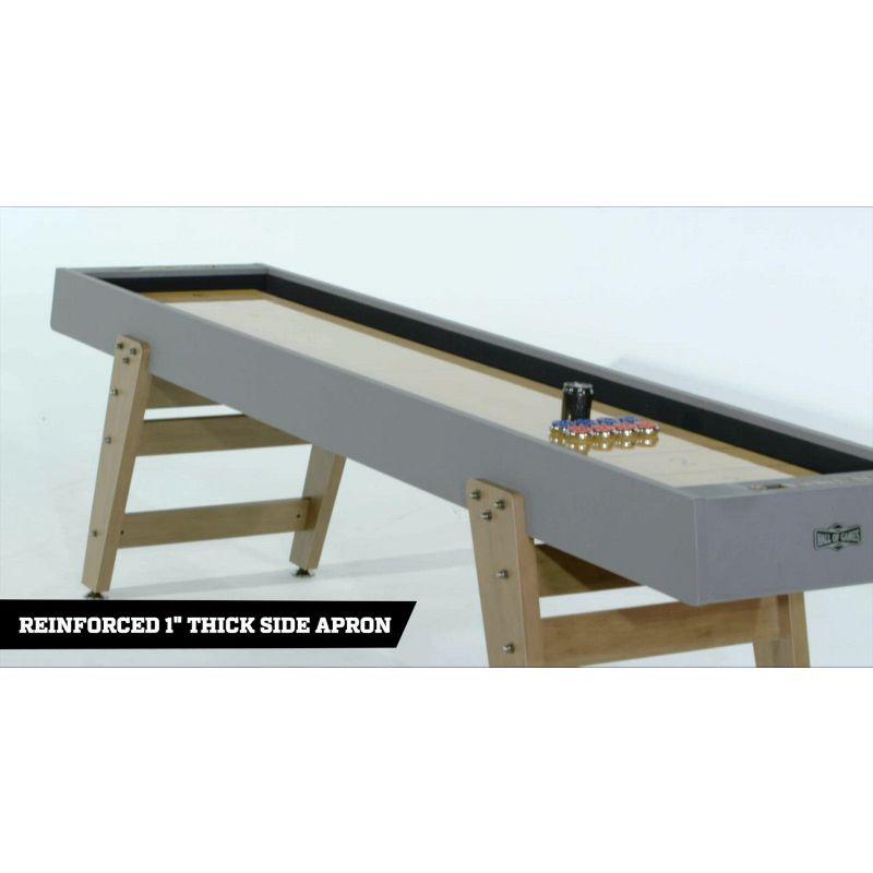 Hall of Games 9ft Kinwood Shuffleboard Table with 8-Puck Set