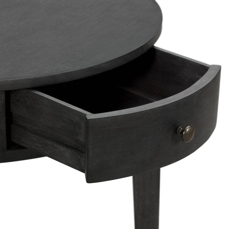 Thaddeus Round Side Table Dark Gray - Finch