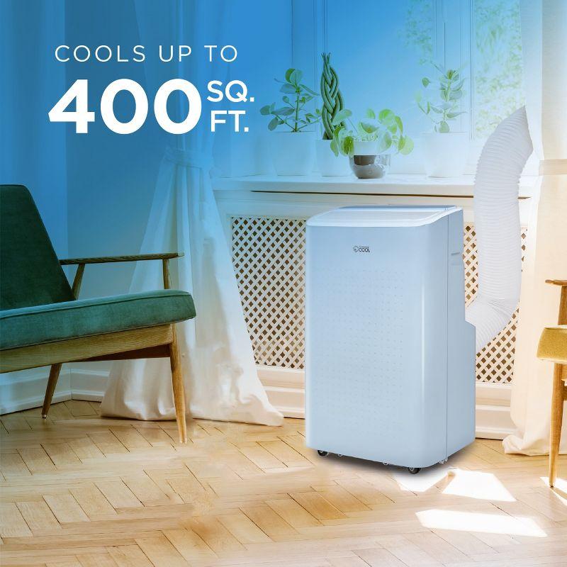 Commercial Cool Commercial Cool 6,350 BTU SACC/CEC Smart Portable Air Conditioner, 9,000 BTU ASHRAE 128, Blue