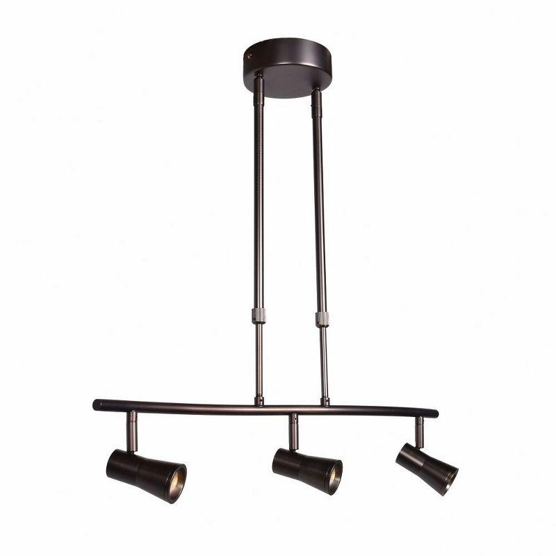 Sleek 23'' 3 -Light Fixed Track Track Kit with Dimmable and Adjustable Head