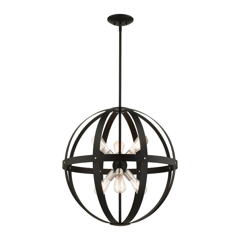 Livex Lighting Stoneridge 6 - Light Pendant in  Textured Black