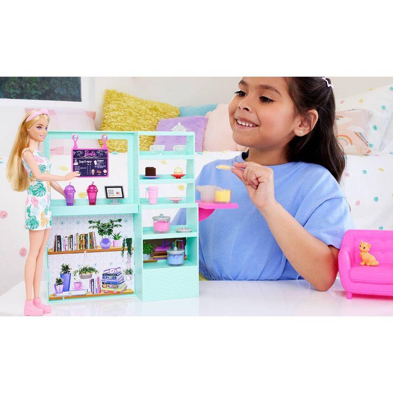 Barbie Cute N Cozy Cafe Doll and Playset 21 Accessories with Color Change Teapot (Target Exclusive)