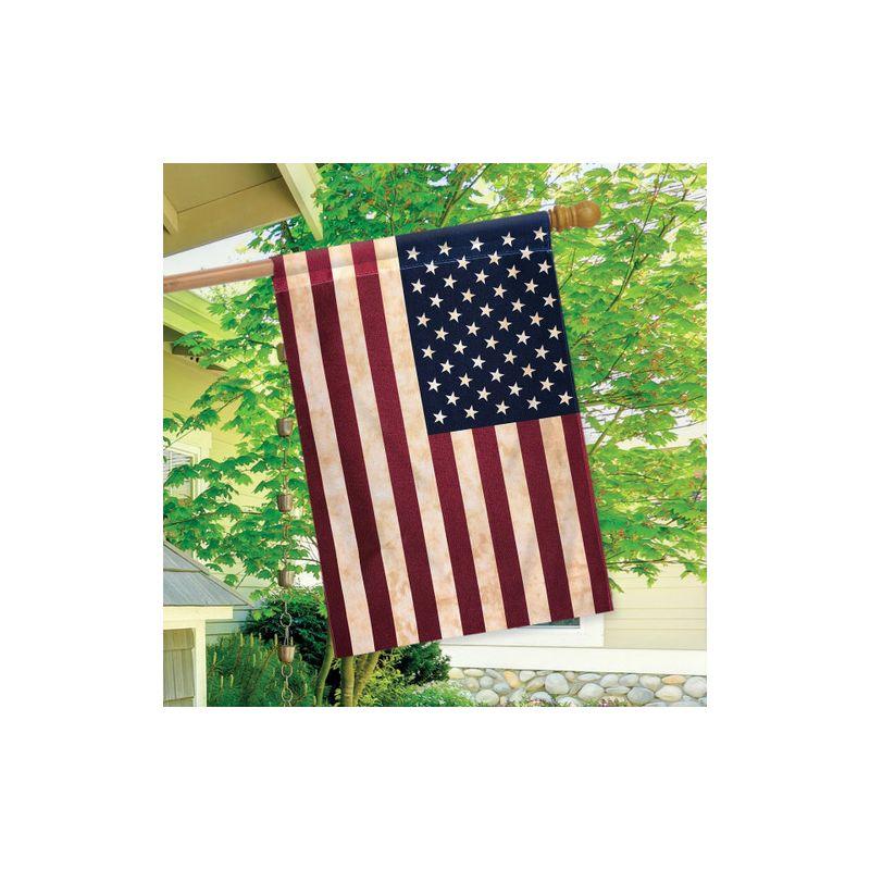 Tea Stained American House Flag American Flag 28" x 40" Briarwood Lane