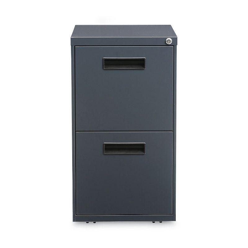 14.96'' Wide 2 -Drawer Mobile Steel File Cabinet