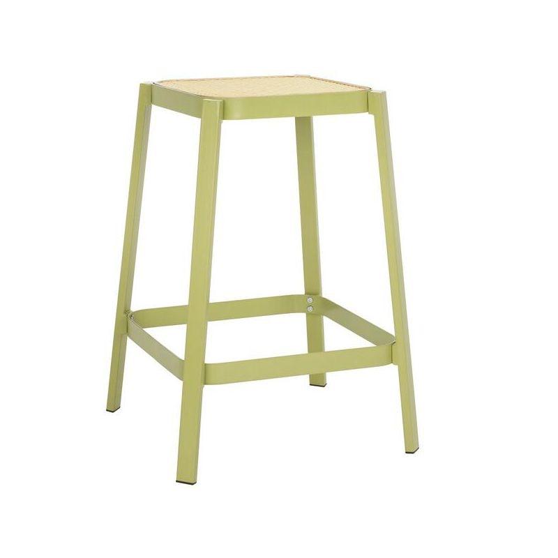 Palmyra Counter Stool - Green/Natural - Safavieh