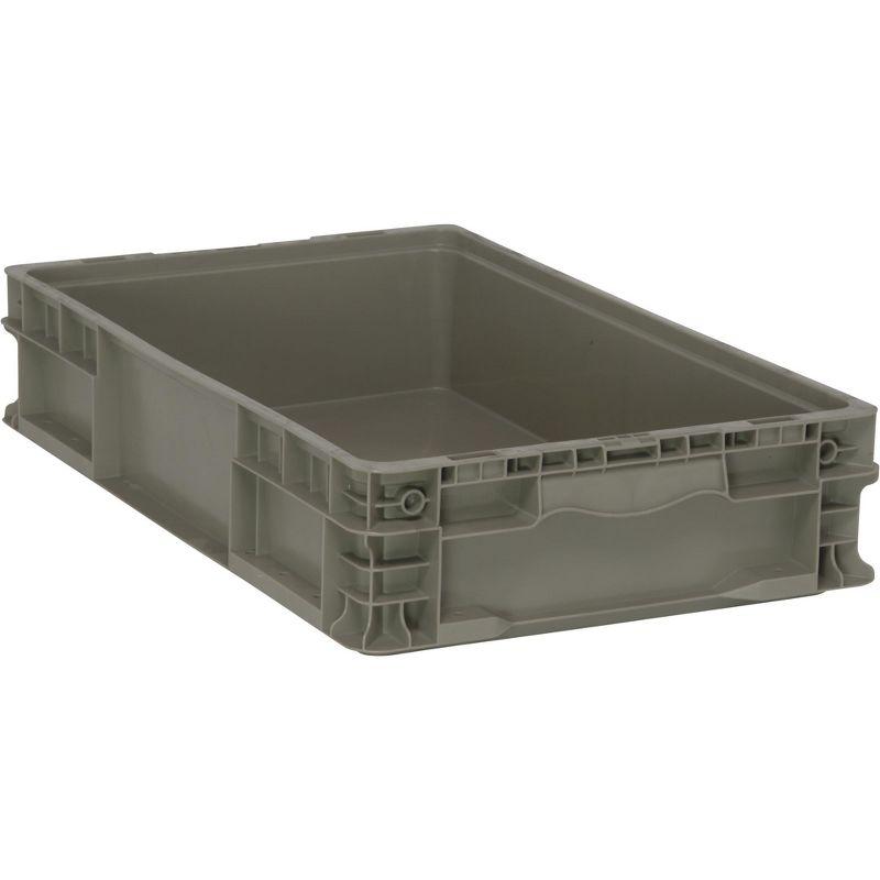 Quantum Storage Systems Stacker Straight Wall Container, 24"L X 15"W X 5"H, Up To 175 Lbs.
