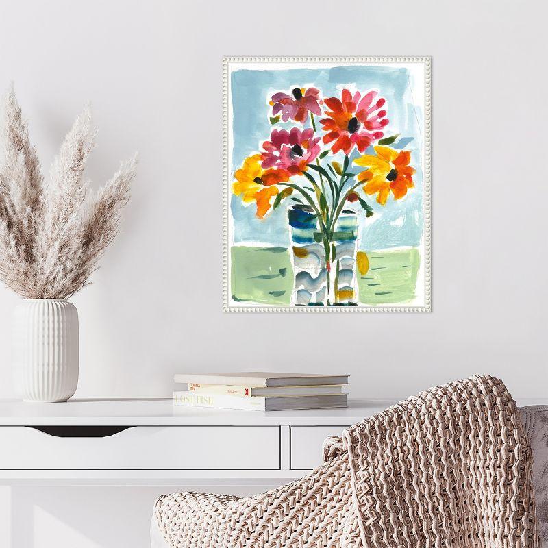 Amanti Art A Floral Gift by Vas Athas Canvas Wall Art Print Framed 16 x 20-in.