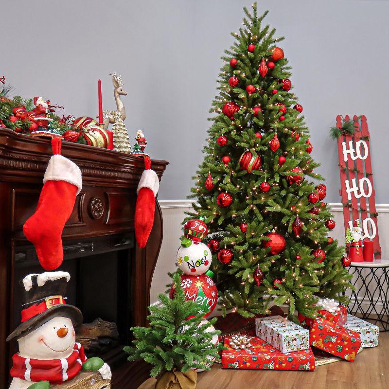 9' Prelit Slim Jersey Fraser Fir Artificial Christmas Tree Clear Lights - National Tree Company