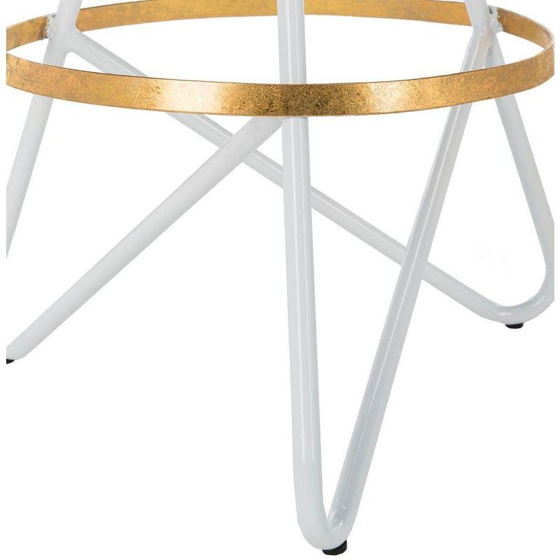 Galexia Counter Stool - Gold/White - Safavieh