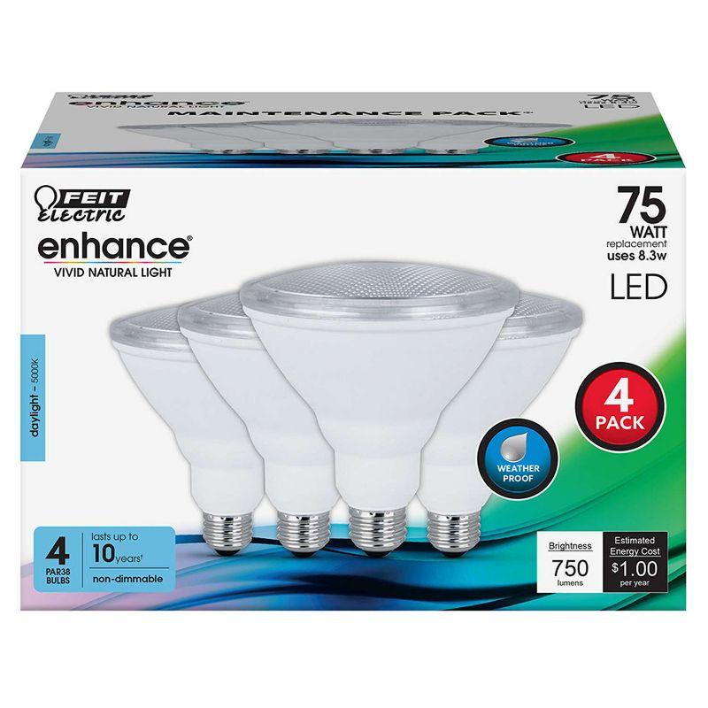 Feit Electric Daylight 75W Equivalent PAR38 LED Bulb 4-Pack