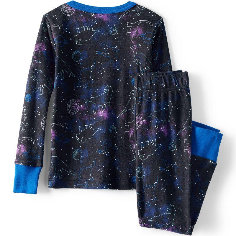 Kids' Black Galaxy Cosmos Cotton Pajama Set