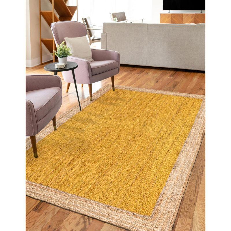 Unique Loom 6' 1 x 9' 0 Goa Braided Jute Rectangle Area Rug