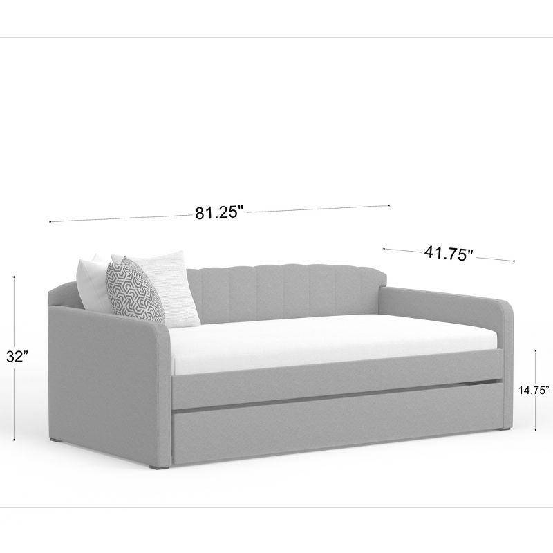 Glenwillow Home Twin Daybed with Roll-Out Trundle Bed