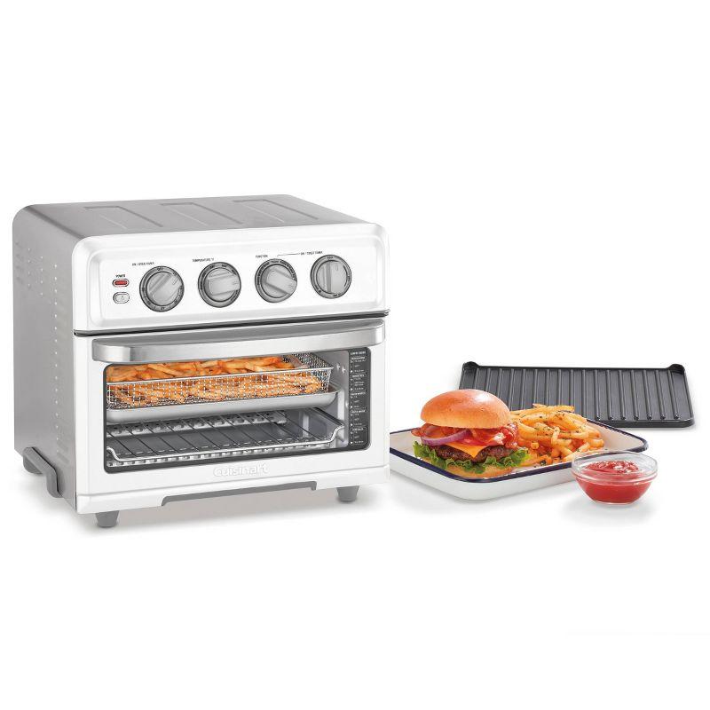 Cuisinart Air Fryer Toaster Oven with Grill - White - TOA-70W: 1800W, Convection Bake, Dishwasher-Safe Parts, Recipes Included