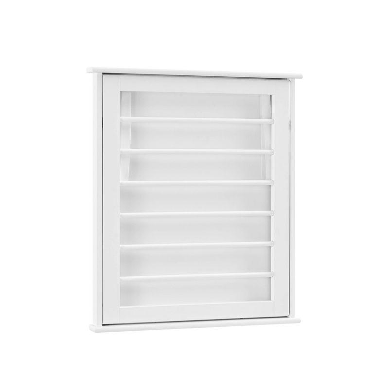 6 Slotted Folding Wall Mounted Laundry Drying Rack White - Danya B.