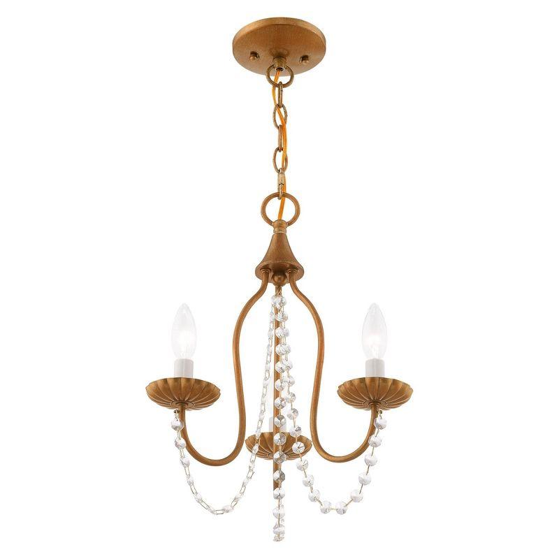 Livex Lighting Alessia 3 - Light Chandelier in  Antique Gold Leaf