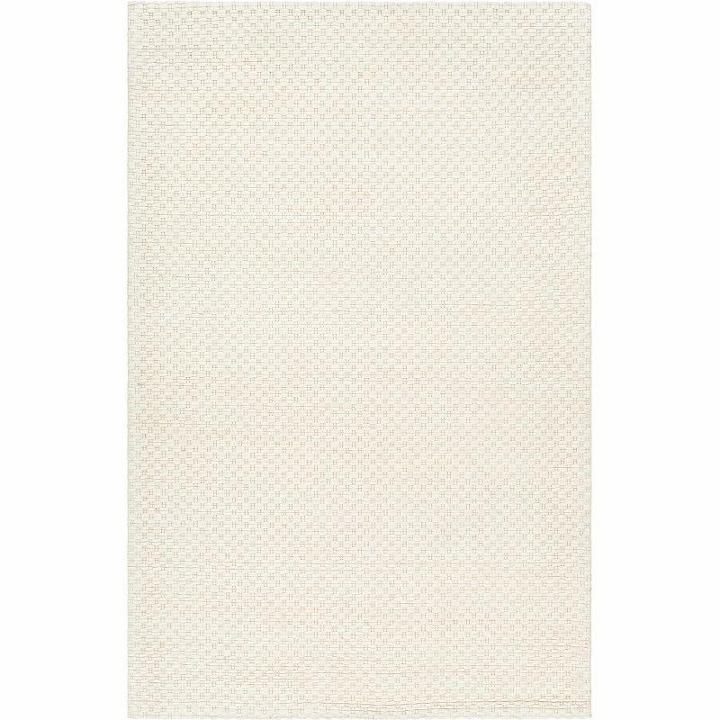 Kassa Cream Hand Woven Wool and PET Yarn Area Rug 2' x 3'