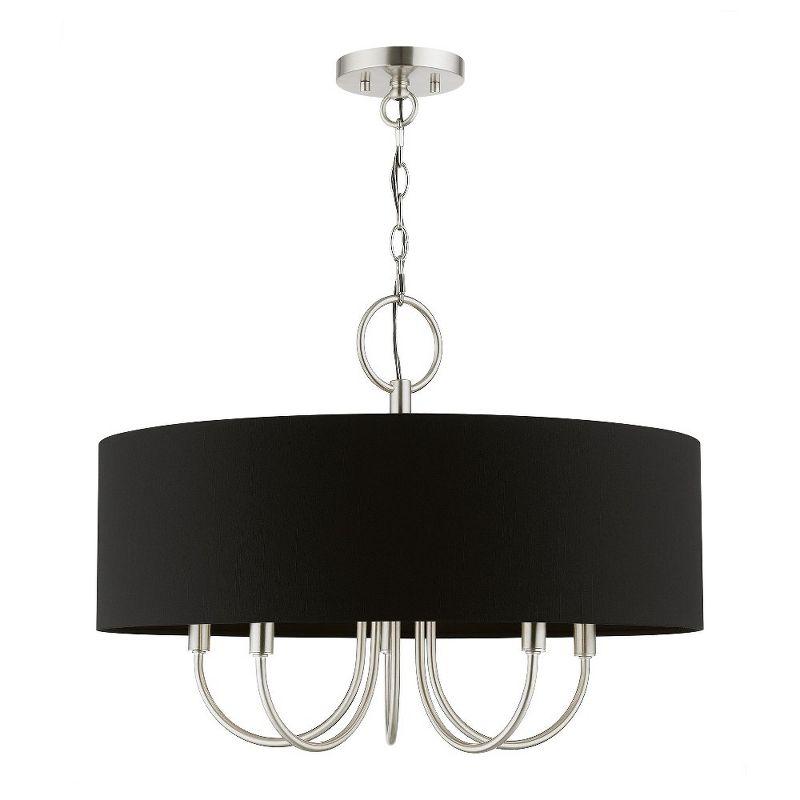 Livex Lighting Huntington 5 - Light Pendant in  Brushed Nickel