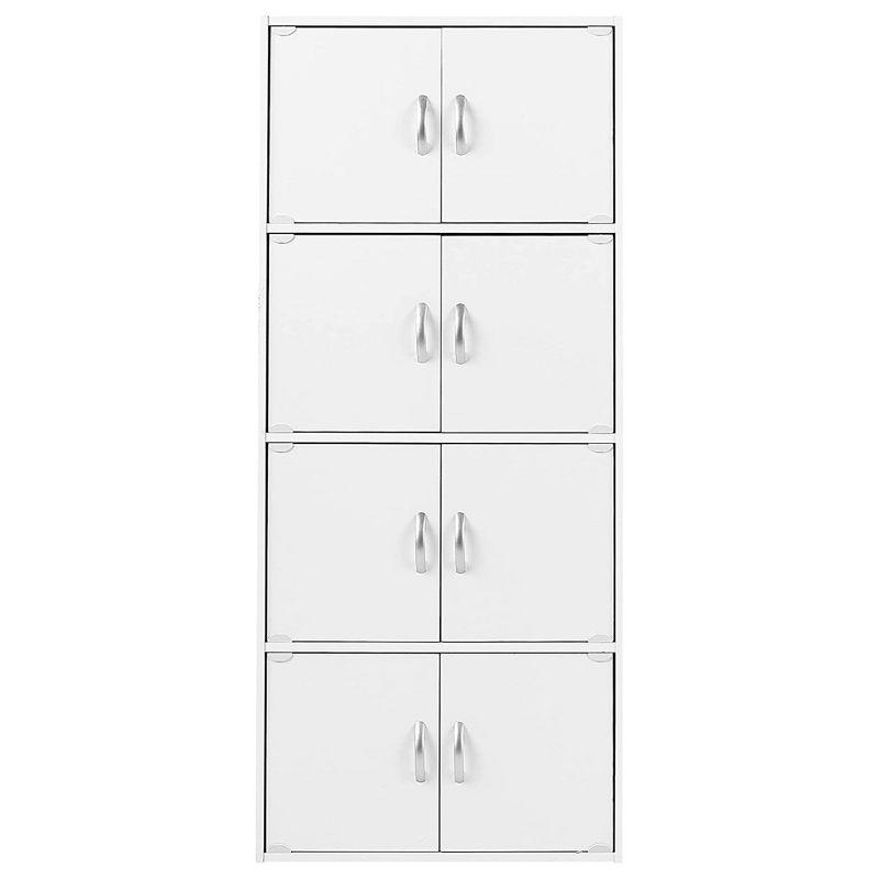 White 8-Door Multipurpose Storage Cabinet