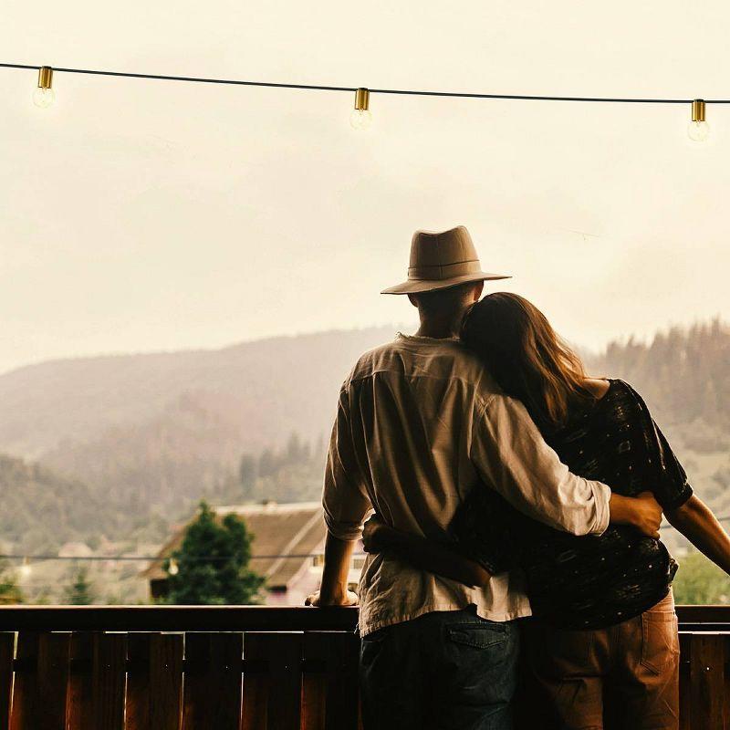 Brightech Ambience Pro 15pk 1-Watt 2700K G40 Dimmable E17 LED Vintage Edison LED Light Bulbs