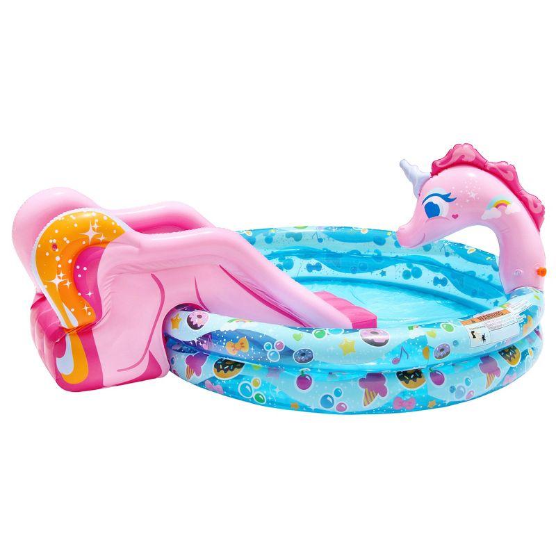 Banzai Plastic Round Kiddie Pool 32.5'' H x 60'' W x 78'' L