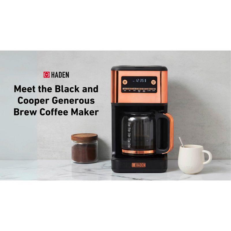 HADEN Generous Brew 14 Cup Digital Drip Coffee Maker with Control Settings
