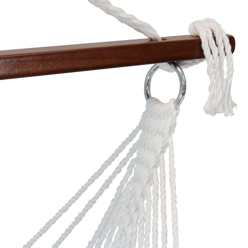 Sunnydaze Large Tufted Victorian Hammock Chair Swing for Backyard and Patio -  300 lb Weight Capacity - Sea Grass