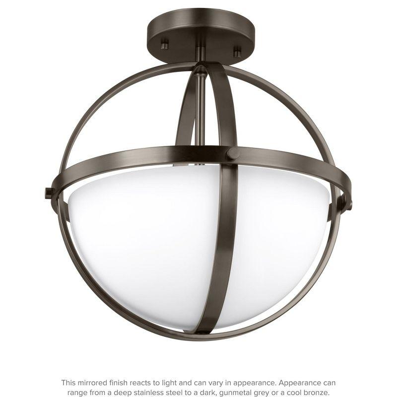 Alturas Mini Semi-Flush 2-Light Pendant in Brushed Oil Rubbed Bronze