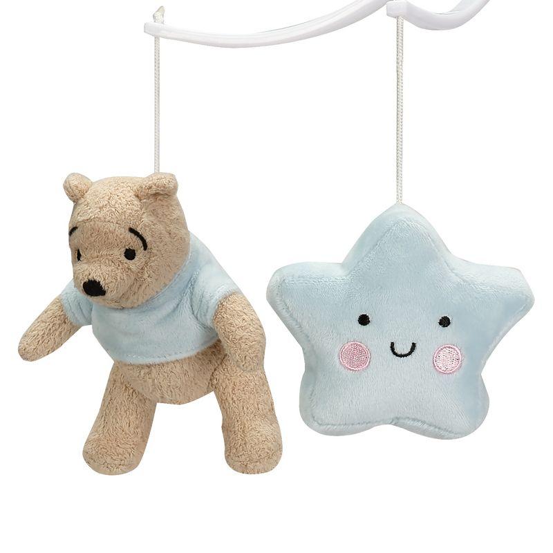 Bedtime Originals Starlight Pooh Musical Baby Crib Mobile - Blue, Animals