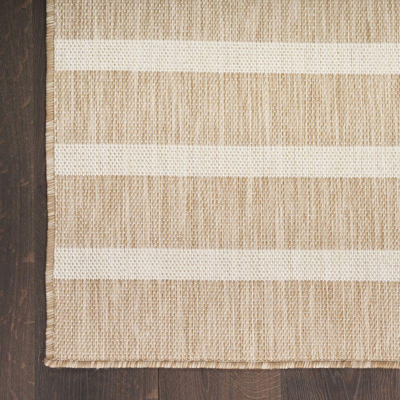 Nourison Positano Modern Stripes Flatweave Outdoor Rug