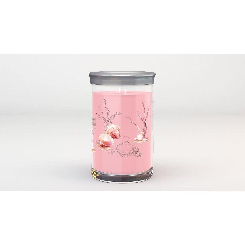 20oz Signature Large Tumbler Candle Pink Sands - Yankee Candle: Soy Wax Blend, Glass Jar, Dual Wick, 100hr Burn Time