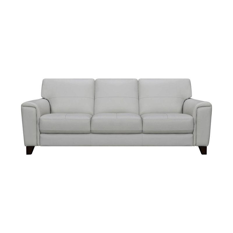 87" Bergen Genuine Leather Square Arm Sofa - Armen Living