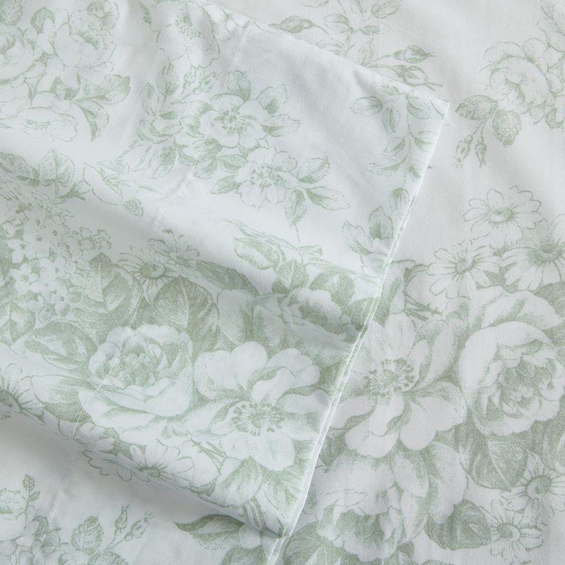 Laura Ashley Toile Delight - Green Full Sheet Set