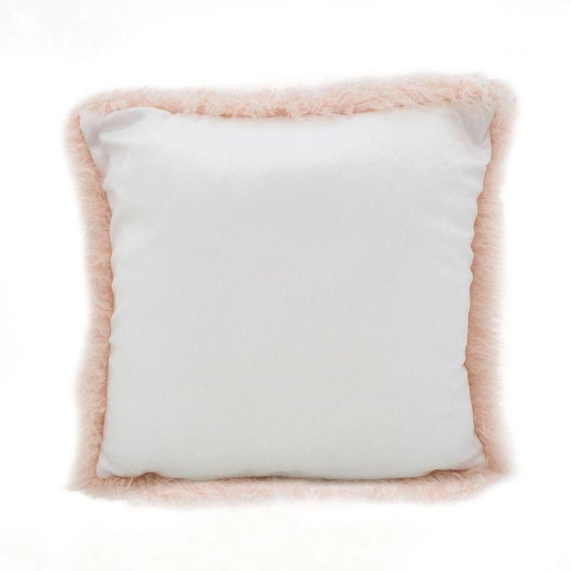 Saro Lifestyle Mongolian Faux Fur Throw Pillow