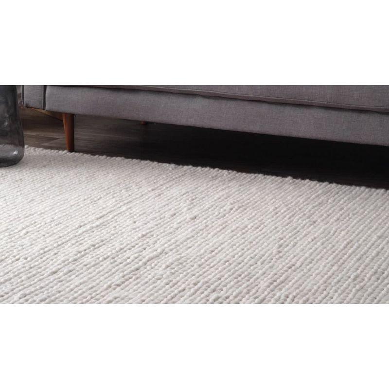 Nuloom Penelope Braided Wool Indoor Area Rug, 5' x 8', Grey