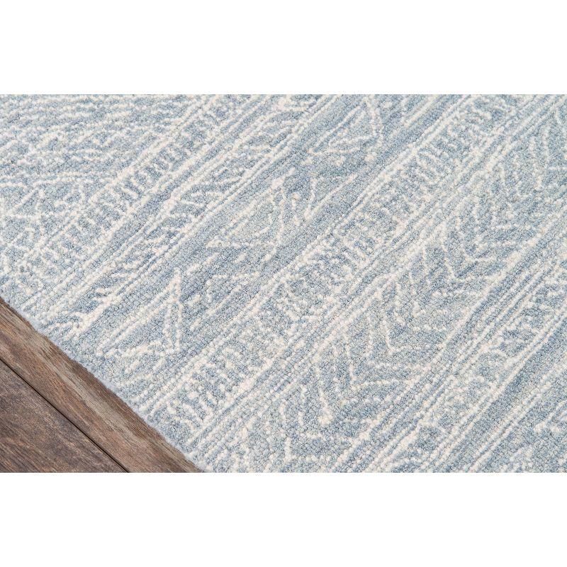 2'x3' Mallorca Paityn Accent Rug Light Blue - Momeni: Modern Geometric Wool Area Rug, Low Pile, Handmade, Indoor Use
