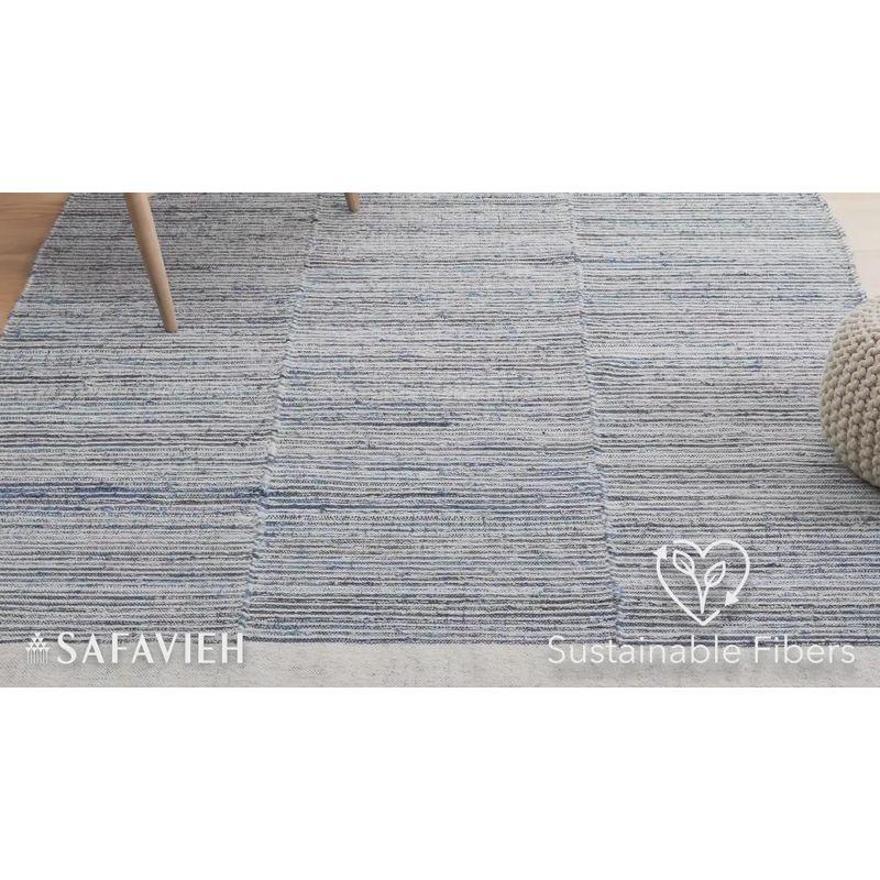 Kilim KLM310 Hand Woven Area Rug - Blue/Ivory - 3'x5' - Safavieh.