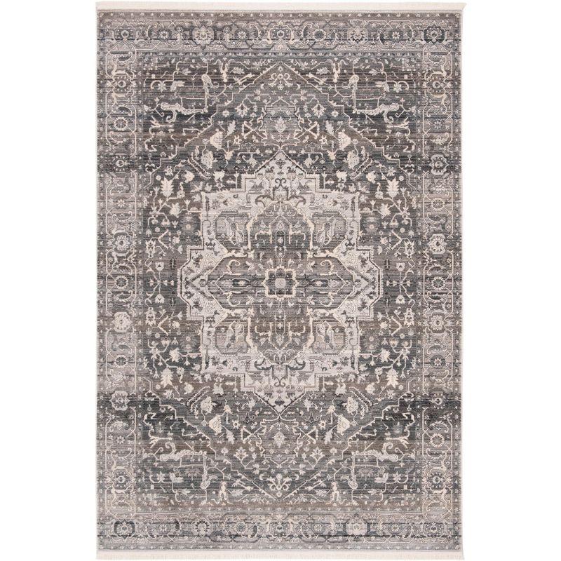 Vintage Persian VTP479 Power Loomed Indoor Area Rug - Grey/Charcoal - 5'x7'6" - Safavieh