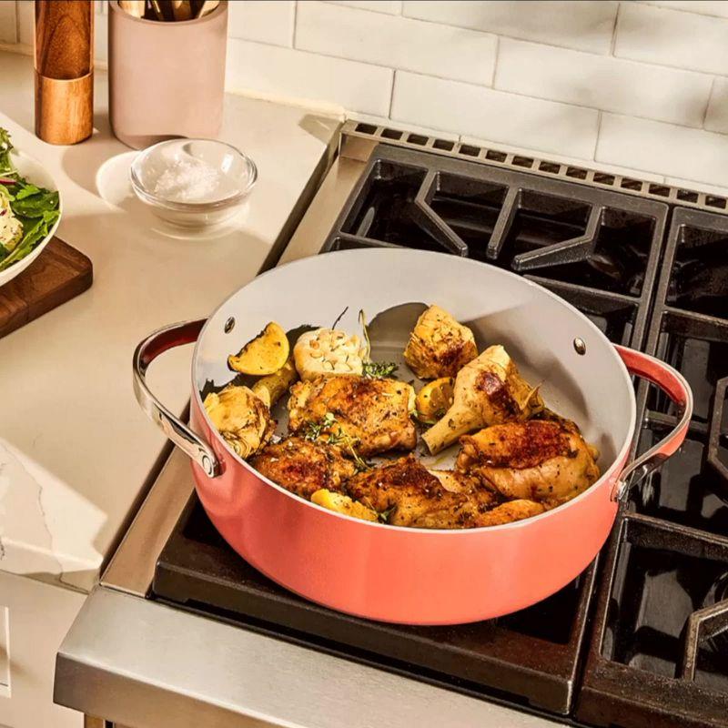 Caraway Home Cream Non-Stick Ceramic Sauté Pan