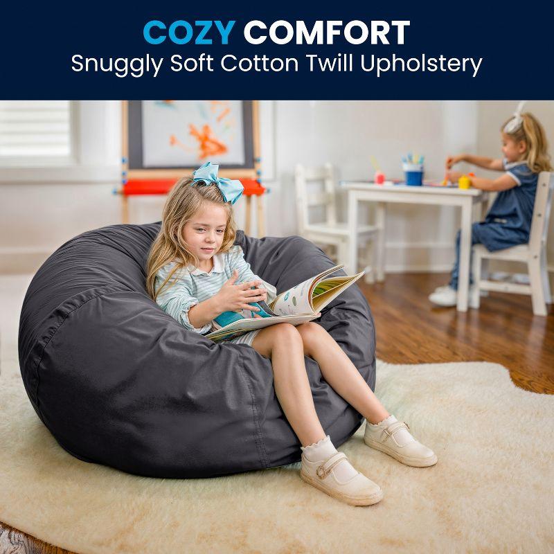 Flash Furniture Oversized Bean Bag Chair for Kids and Adults